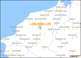 map of Los Caballos