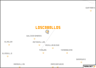 map of Los Caballos