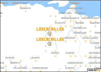 map of Los Cacaillos