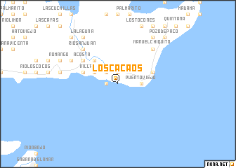 map of Los Cacaos