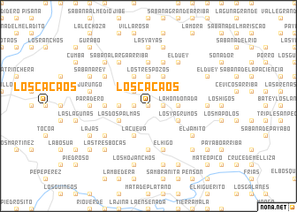 map of Los Cacaos