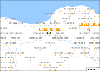 map of Los Cacaos