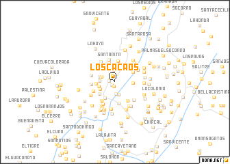 map of Los Cacaos