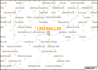 map of Los Cadillos