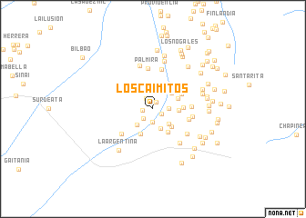 map of Los Caimitos