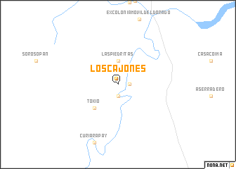 map of Los Cajones