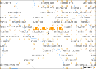 map of Los Calabacitos