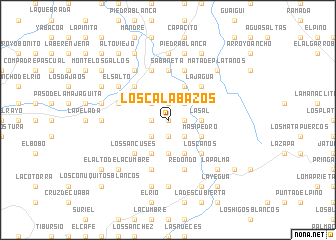 map of Los Calabazos