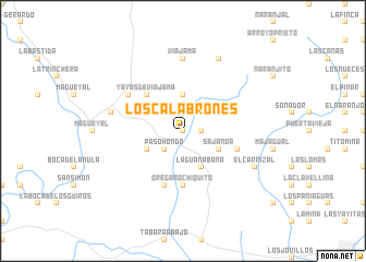 map of Los Calabrones