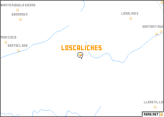 map of Los Caliches