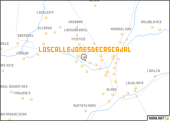 map of Los Callejones de Cascajal