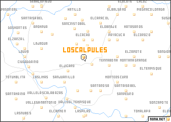 map of Los Calpules