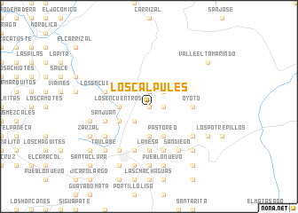 map of Los Calpules