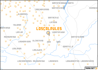 map of Los Calpules