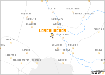 map of Los Camachos