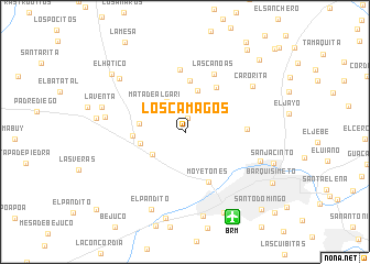 map of Los Camagos