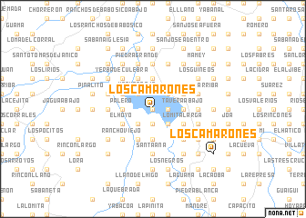 map of Los Camarones