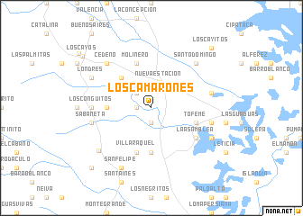 map of Los Camarones