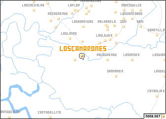 map of Los Camarones