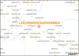 map of Los Cambrones Derrumbado
