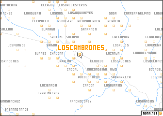 map of Los Cambrones