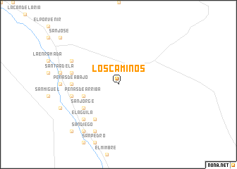 map of Los Caminos