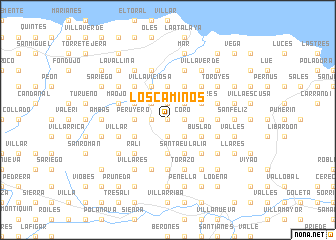 map of Los Caminos