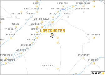 map of Los Camotes