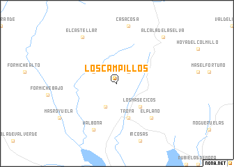 map of Los Campillos