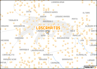 map of Los Campitos