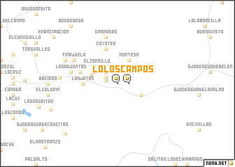 map of Los Campos