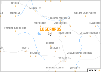 map of Los Campos