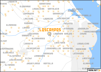 map of Los Campos