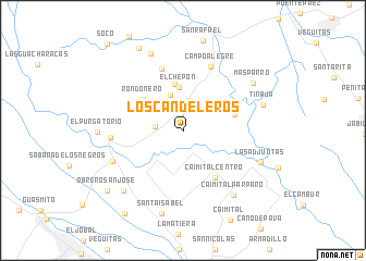 map of Los Candeleros