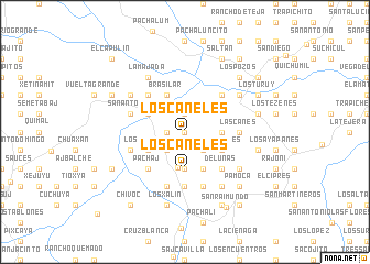map of Los Caneles