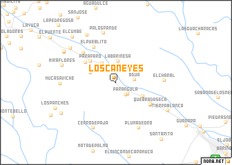 map of Los Caneyes