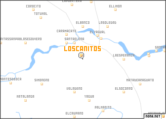 map of Los Cañitos