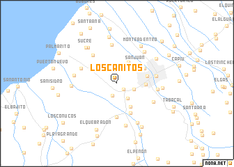 map of Los Cañitos