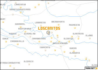 map of Los Canitos