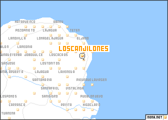 map of Los Canjilones