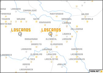 map of Los Caños