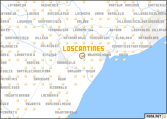 map of Los Cantines