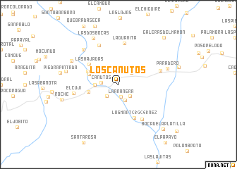 map of Los Canutos