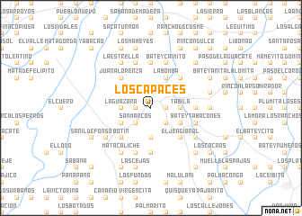 map of Los Capaces
