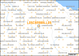 map of Los Caraballos