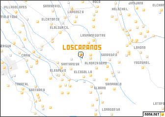 map of Los Caraños