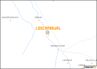 map of Los Carbajal