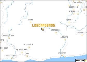 map of Los Carderos