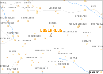 map of Los Carlos