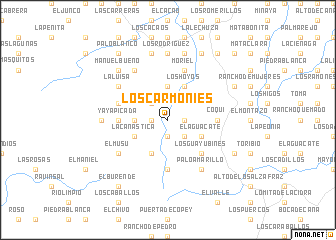 map of Los Carmoníes